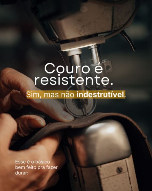 Couro dura muito se você cuidar.Se você quer fazer seus itens de couro durarem mais, o básico bem feito já muda tudo:• Limpeza correta → use um limpa couro específico (água e sabão ressecam com o tempo)
• Hidratação regular → o couro precisa repor a oleosidade natural
• Proteção → uma boa cera ajuda a manter maciez e cria uma barreira contra umidade
• Evite sol excessivo → o calor resseca e acelera o desgaste
• Cuidado com umidade → guardar em locais úmidos pode causar mofo
• Armazenamento → mantenha em local ventilado, longe de abafamento
• Frequência → não espere o couro “pedir socorro” pra cuidarSabe aquele ditado: o descuido custa mais caro que o cuidado?
Com couro, isso é ainda mais real.
Cuidar sempre vai ser mais barato do que substituir.💬 Você já tem esse cuidado ou só lembra quando o couro já está ressecado?