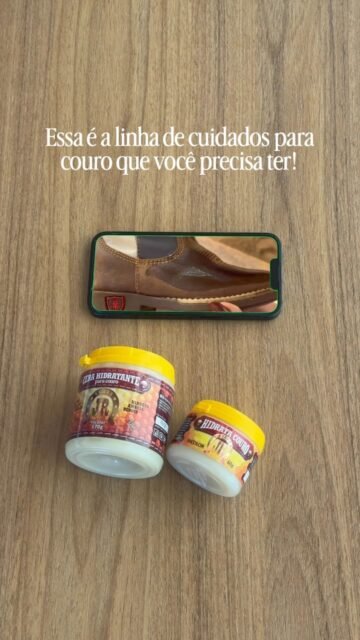 Essa é a linha de produtos que ajuda a manter seus couros limpos, hidratados e protegidos, preservando aquele aspecto de novo por muito mais tempo!! 

Cuide hoje e faça durar por muito mais tempo! 

Cuidado que faz durar - Ceras JR

Compras acima de R$ 120,00 ganham  frete grátis! 🛒💛