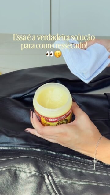 Couro opaco, ressecado, querendo rachar... é sinal de couro desidratado!
Comece a cuidar do seu couro do jeito certo e veja o quanto ele vai durar mais.

CERAS JR - Cuidado que faz durar!

Compras acima de 120 reais, ganham frete grátis.
Entregamos para todo o Brasil.